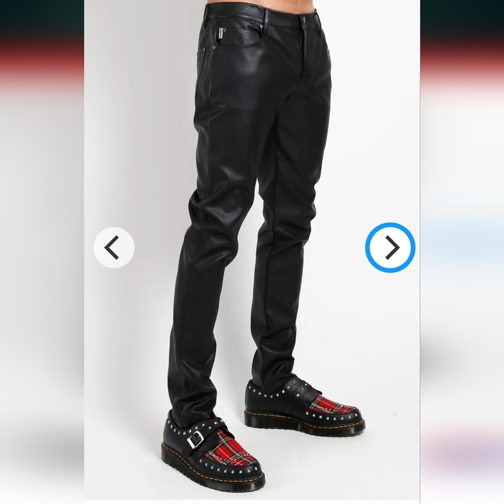 🦄 Tripp NYC Men's Daang Goodman Faux Leather Pants